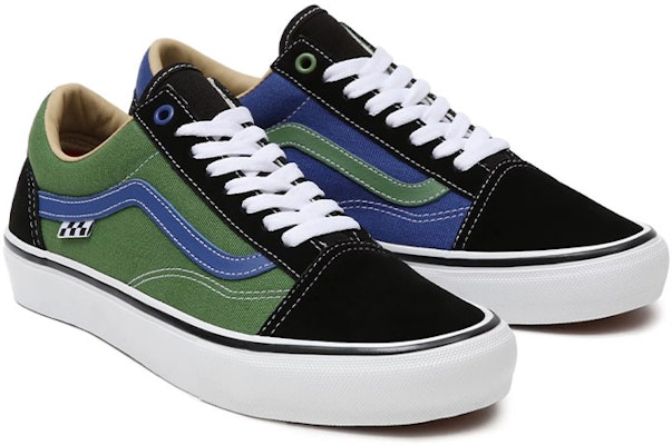 Vans Old Skool Universidad Skate 'Negro Verde' VN0A5FCBAPE Lookbook Vans Old Skool Universidad Skate 'Negro Verde' VN0A5FCBAPE