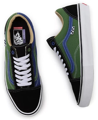 Vans Old Skool Universidad Skate 'Negro Verde' VN0A5FCBAPE Shop Vans Old Skool Universidad Skate 'Negro Verde' VN0A5FCBAPE