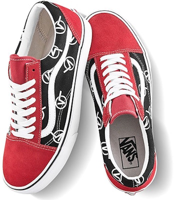 Vans Old Skool Vlogo 'Negro Rojo' VN0A4U3B17B Shop Vans Old Skool Vlogo 'Negro Rojo' VN0A4U3B17B
