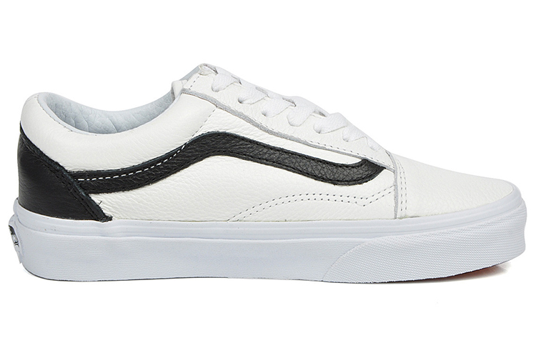 Vans Old Skool Leather 'White Black' 圖 2
