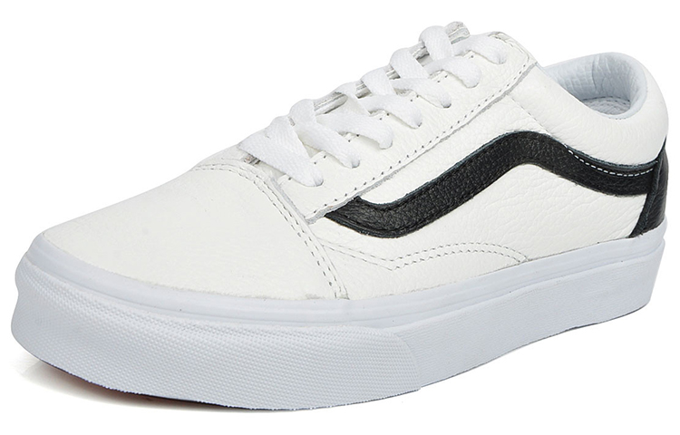 Vans Old Skool Leather 'White Black' 圖 3