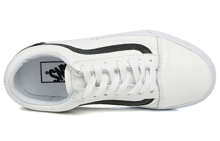 Vans Old Skool Leather 'White Black' 圖 4