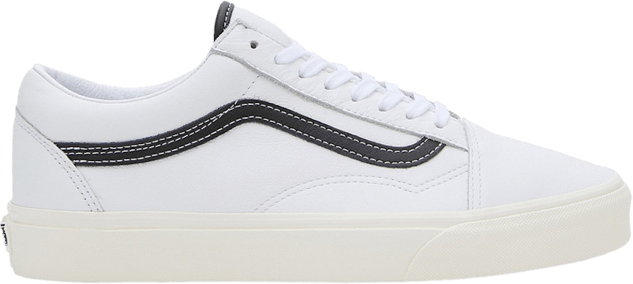 Buy Vans Old Skool White Black Leather VN0007NTYB2 Novelship