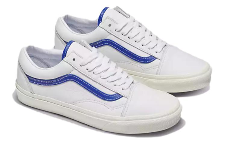 Order Vans Old Skool 'Kulit Putih Biru' VN0007NTZ5D