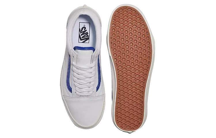 Shop Vans Old Skool 'Kulit Putih Biru' VN0007NTZ5D