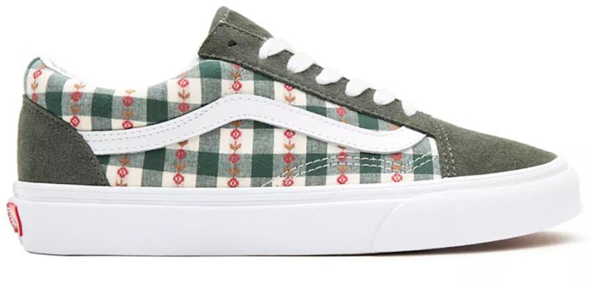 Vans Old Skool 'Putih Hijau Kotak-Kotak' VN0A3WKT4RU Order Vans Old Skool 'Putih Hijau Kotak-Kotak' VN0A3WKT4RU