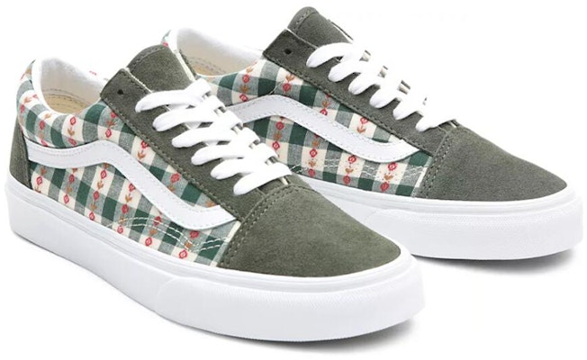 Vans Old Skool 'Putih Hijau Kotak-Kotak' VN0A3WKT4RU Lookbook Vans Old Skool 'Putih Hijau Kotak-Kotak' VN0A3WKT4RU
