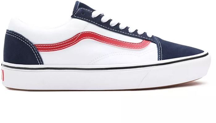 Vans Tri-tone Comfycush Old Skool 'White Red Blue' VN0A3WMA49S Order Vans Tri-tone Comfycush Old Skool 'White Red Blue' VN0A3WMA49S
