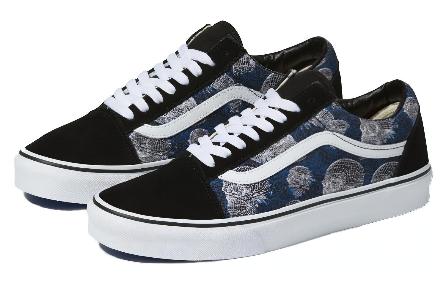 Lookbook バンズ オールドスクール ワイヤーフレームスカル (Banzu Ōrudosukūru Waiyāfurēmusukaru) VN0A3WKT9IB