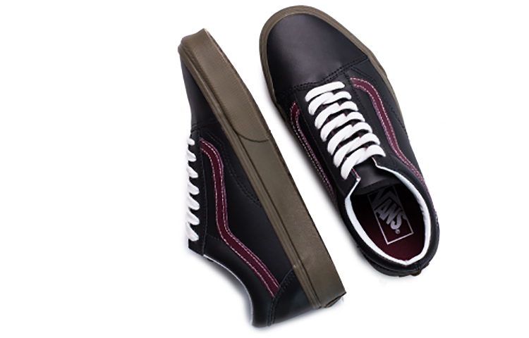Shop Vans Old Skool Bleacher 'Black Port Wine' VN0A38G1OKR