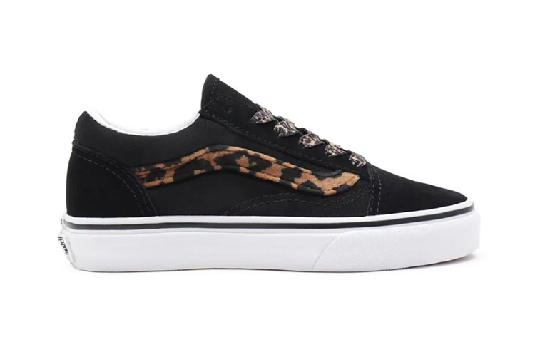 Order Vans Old Skool Kasut Skateboard Hitam Sisi Cetak Harimau Loreng Luntur Anti-Gelincir VN000W9TNUO