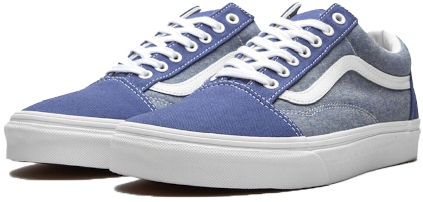 Vans Old Skool Canvas 'Navy Chambray' Sneakers Pria/Wanita VN0A38G1VIO Lookbook Vans Old Skool Canvas 'Navy Chambray' Sneakers Pria/Wanita VN0A38G1VIO