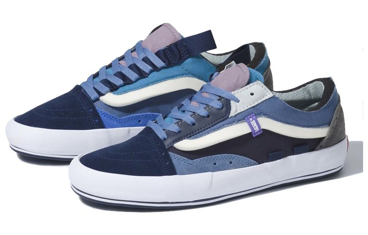 Lookbook Zapatillas de Skate Vans Old Skool Cap 'Azul Blanco'. VN0A4UUH21U