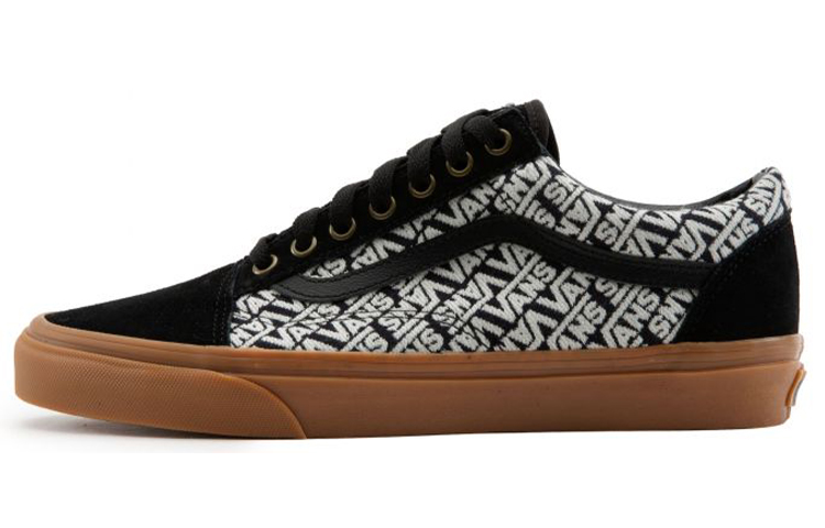 Buy Vans Old Skool Zapatillas Casual de Skate Estampado Completo Negro Blanco VN0A4BV51UI