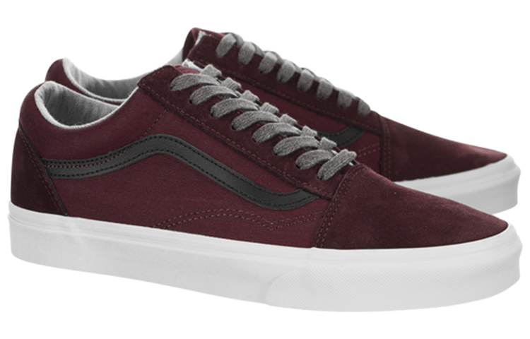 Vans Old Skool Casual Low Tops Skateboarding Shoes Unisex Red 圖 2
