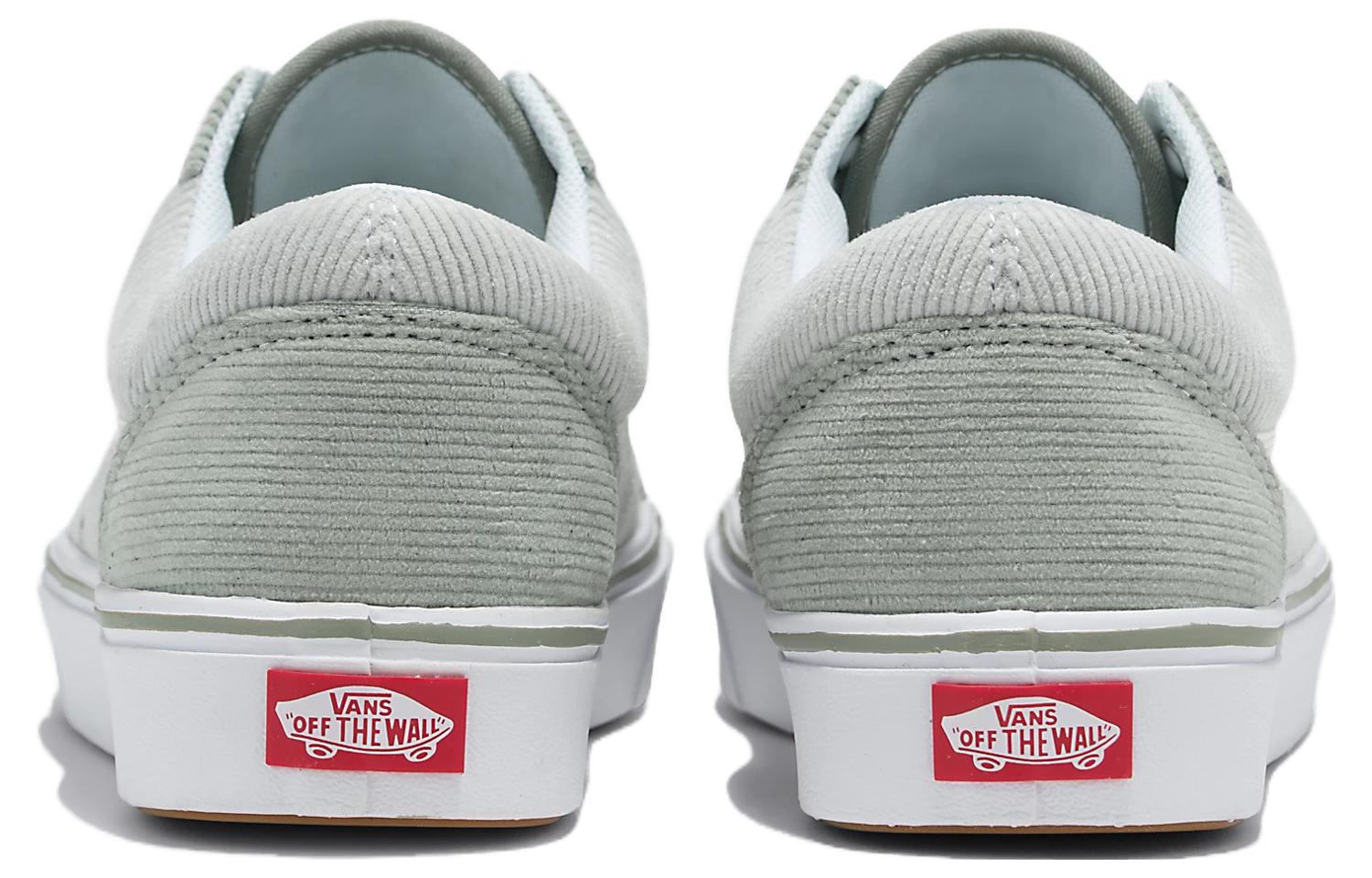 Shop Vans Old Skool Comfycush 舒適百搭 輕便透氣 低筒 滑板鞋 男女同款 灰色