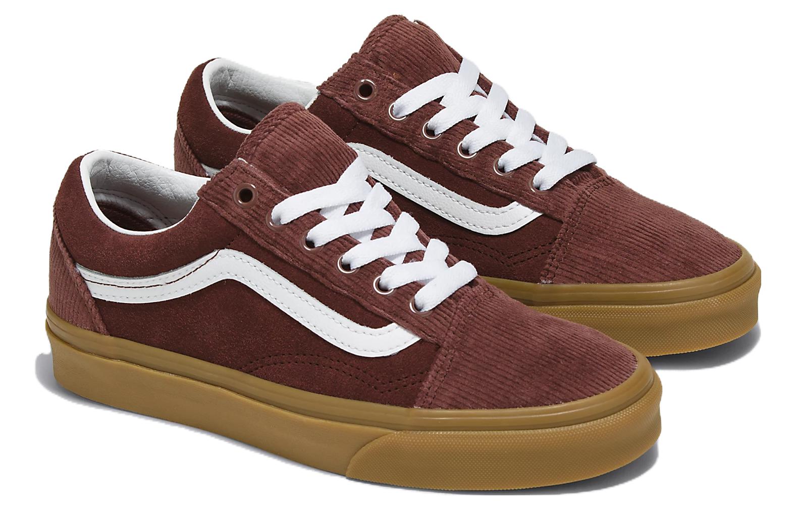 Lookbook ヴァンズ オールドスクール コーデュロイ 赤茶 (Vanz Ōrudosukūru Kōduroi AkaCha) VN0005UFBRO