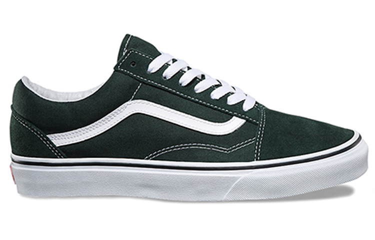 Order Vans Old Skool Verde Oscuro Blanco VNOA38G1QSU