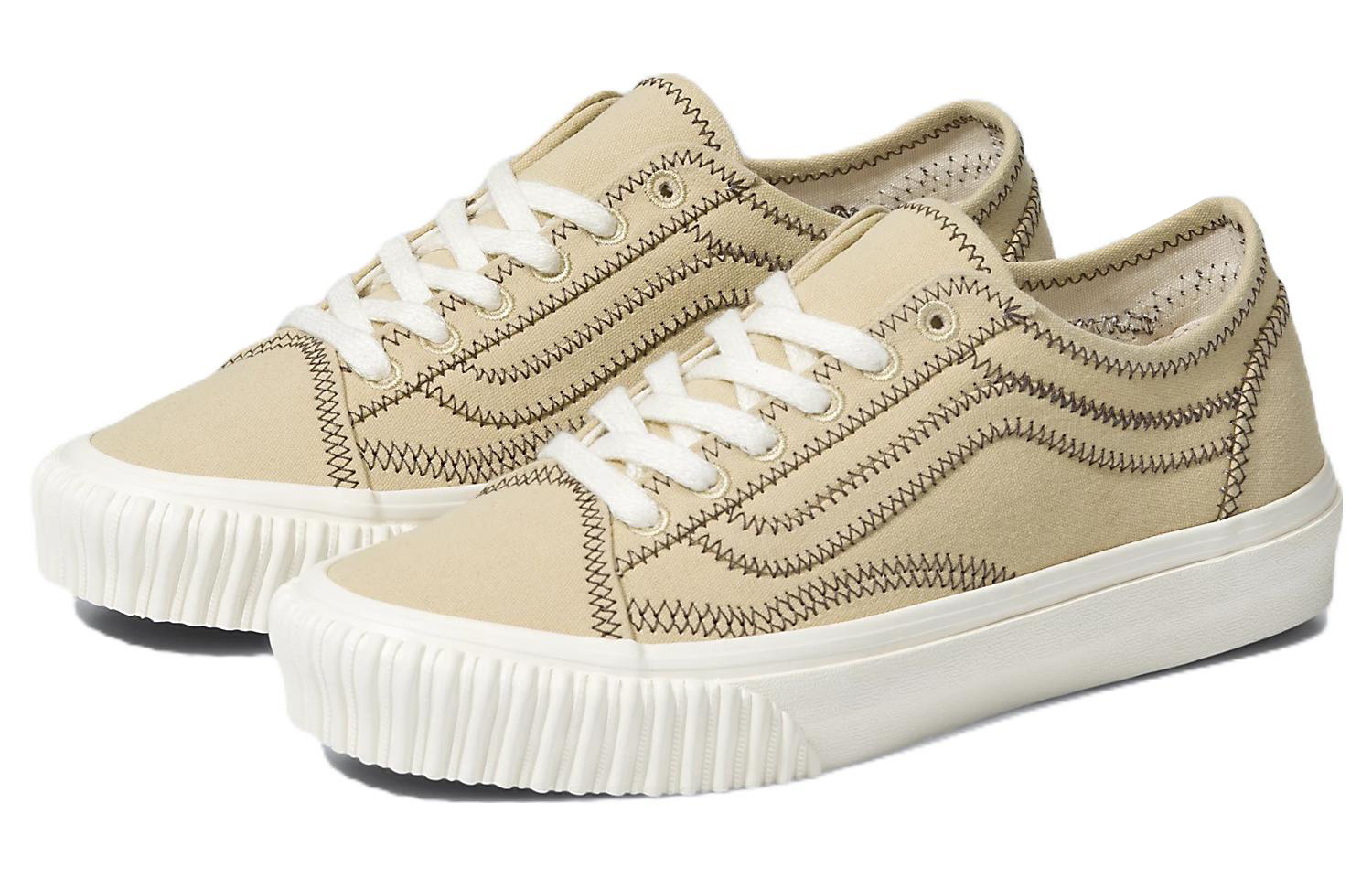 Order Vans Old Skool Eco Theory 防滑耐磨 低筒 滑板鞋 男女皆宜 米白色