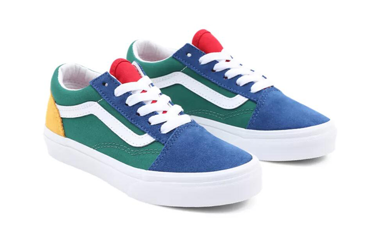 Lookbook Vans Old Skool K Zapatos Azul/Verde VN0A4BUUR1Q