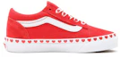 Order Vans Old Skool K Schoenen Wit/Rood VN0A4BUU30V
