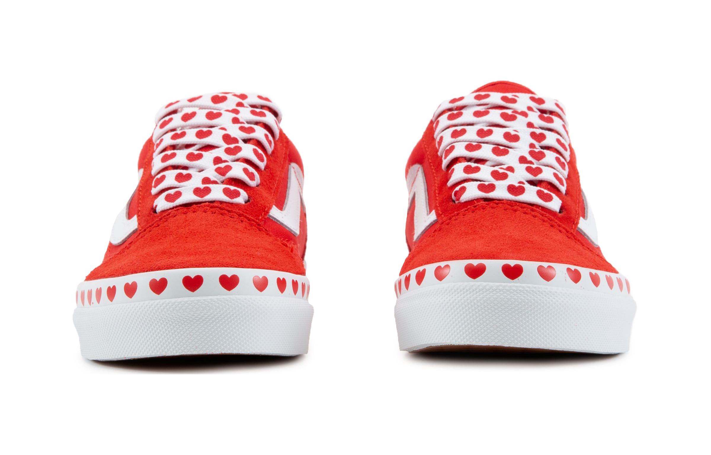 Shop Vans Old Skool K Schoenen Wit/Rood VN0A4BUU30V