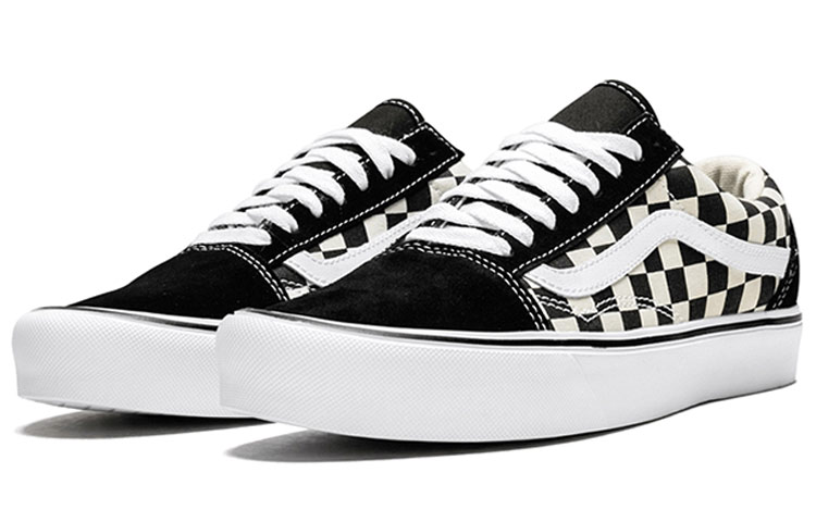 Lookbook Vans Old Skool Lite 格子低幫板鞋 男女同款 黑白