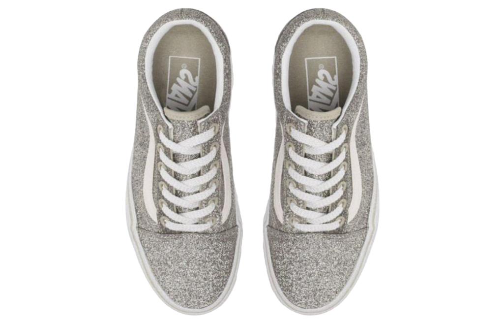 Shop ヴァンズ オールドスクール ローカット (シルバー/グレー) VN0A5JMIB5M