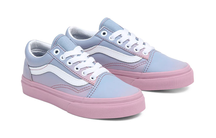 Vans Old Skool Low Tops Casual Skateboarding Shoes Blue Pink Gradient 'Blue Pink' 圖 3