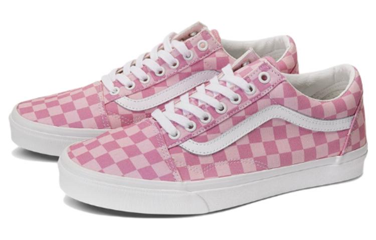 Lookbook Sepatu Skateboard Vans Old Skool Low Tops Kasual Unisex Pink VN0A7Q2JZY2