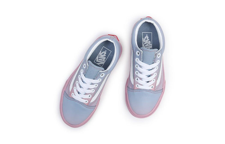 Vans Old Skool Low Tops Casual Skateboarding Shoes Blue Pink Gradient 'Blue Pink' 圖 4