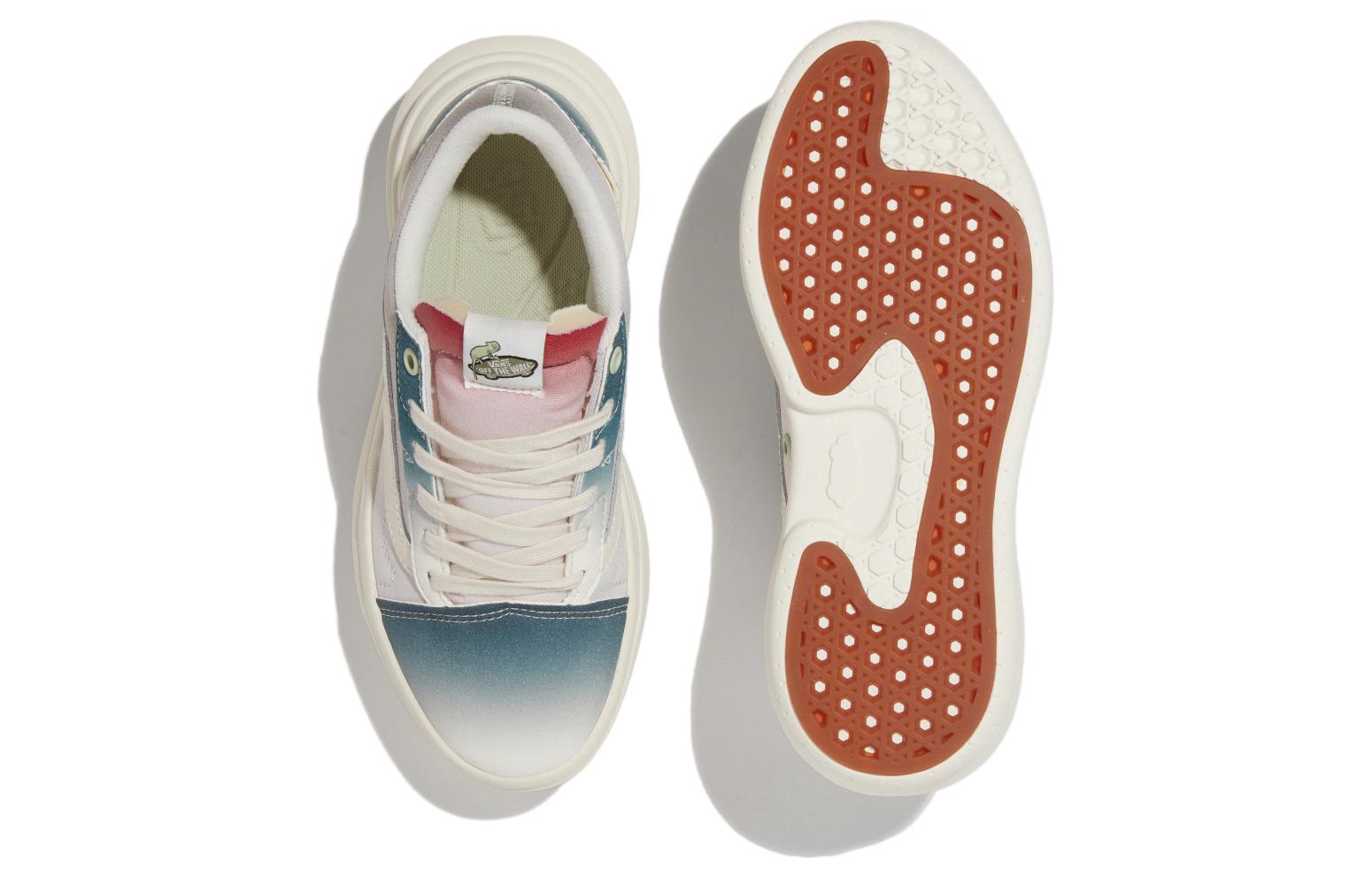 Shop Vans Overt CC 舒適百搭 減震耐磨 低筒 滑板鞋 男女款 米綠色