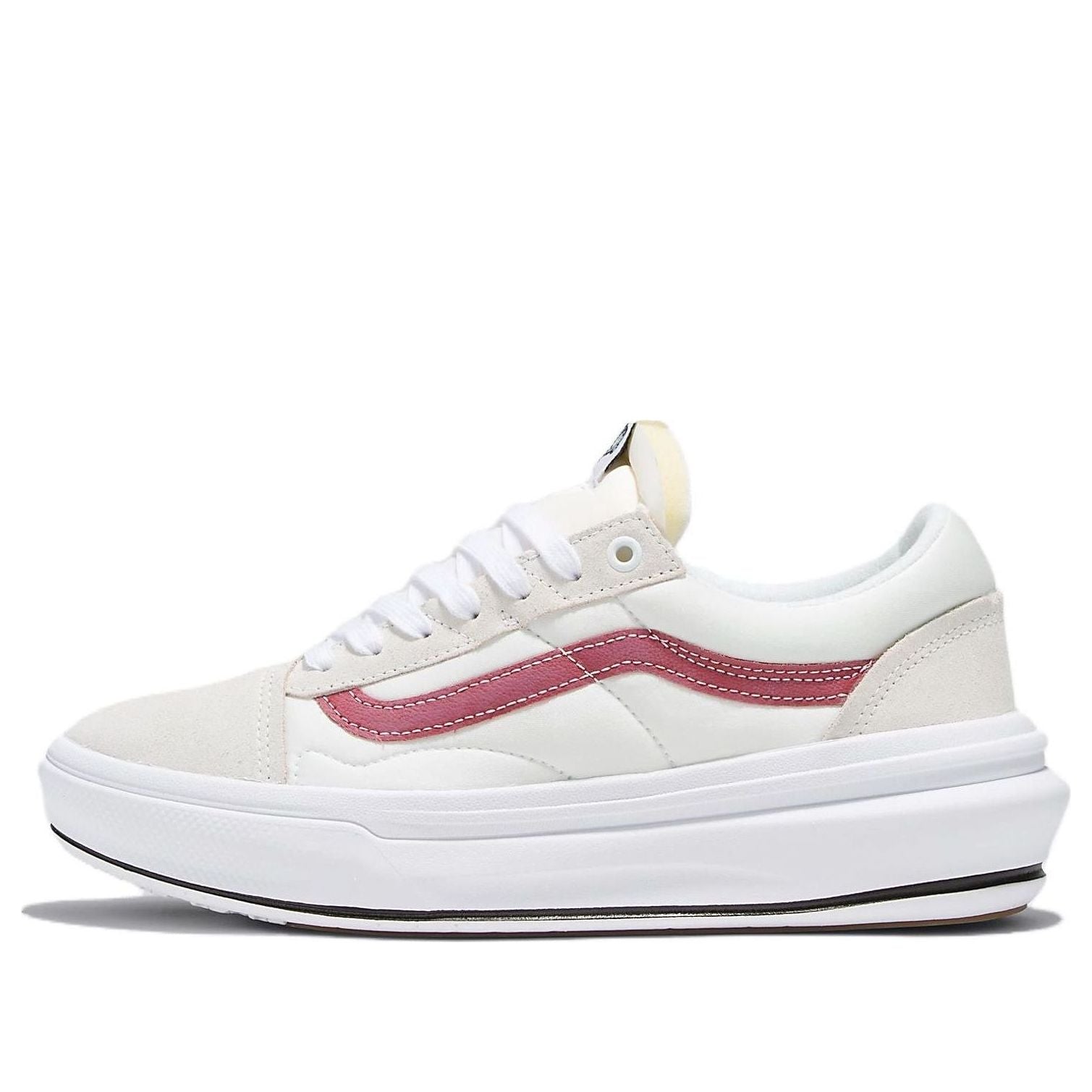 Buy Vans Old Skool 休閒舒適百搭防滑耐磨低幫板鞋 男女同款 米白紅
