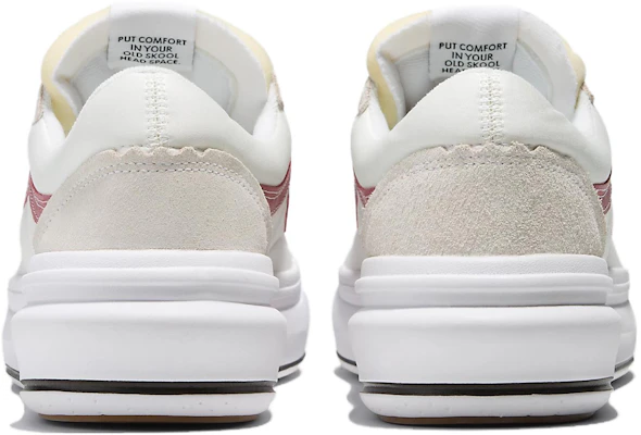 Vans Old Skool 休閒舒適百搭防滑耐磨低幫板鞋 男女同款 米白紅 Shop Vans Old Skool 休閒舒適百搭防滑耐磨低幫板鞋 男女同款 米白紅