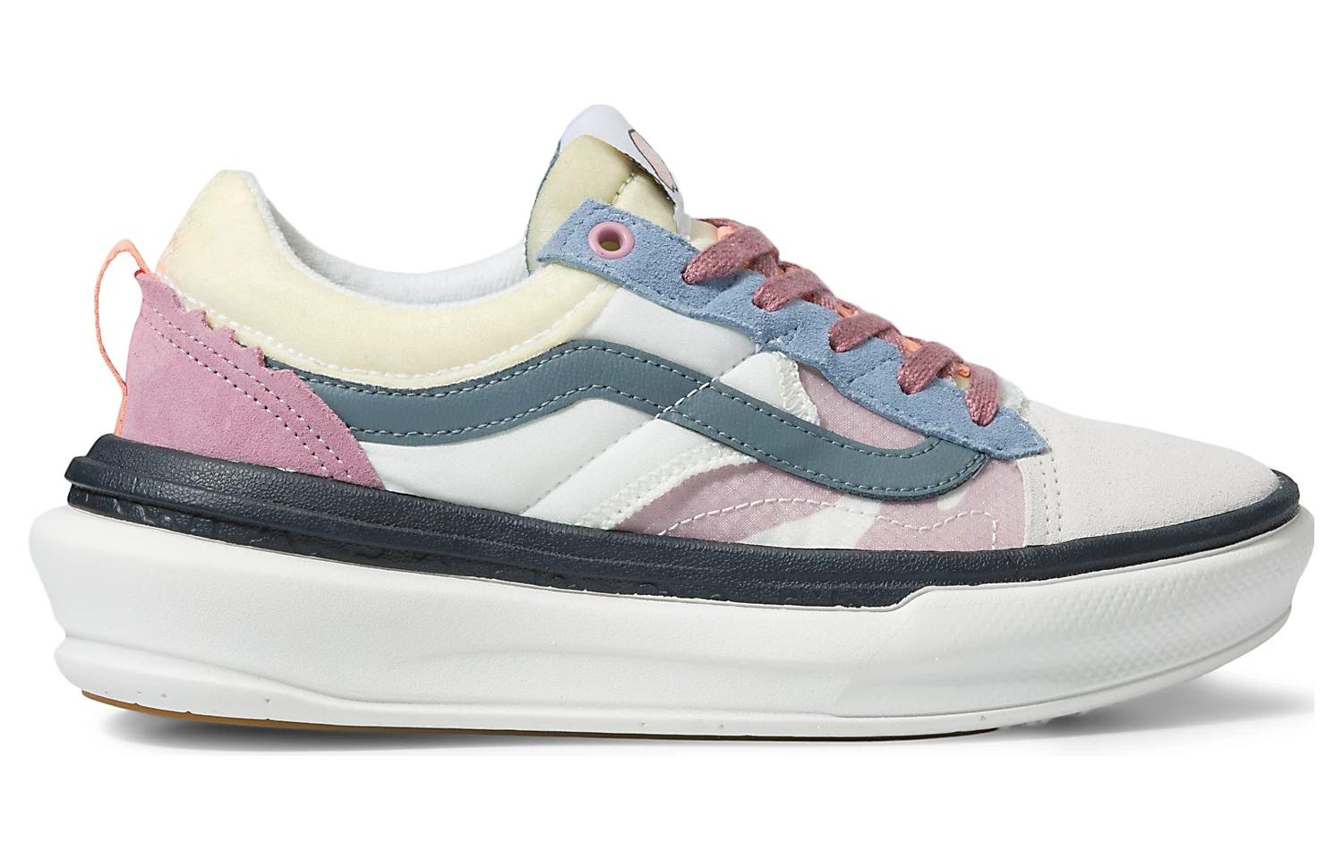 Order Vans Old Skool Overt Plus ComfyCush ''Blanc Vert Jaune'' VN0A4BVLYQ1