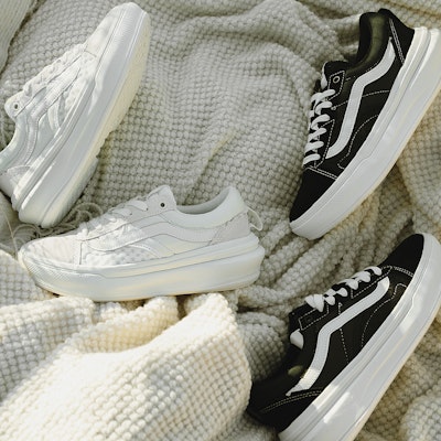 Vans Old Skool Overt Plus ComfyCush 'White Light Brown' VN0A4BVLQC5 1