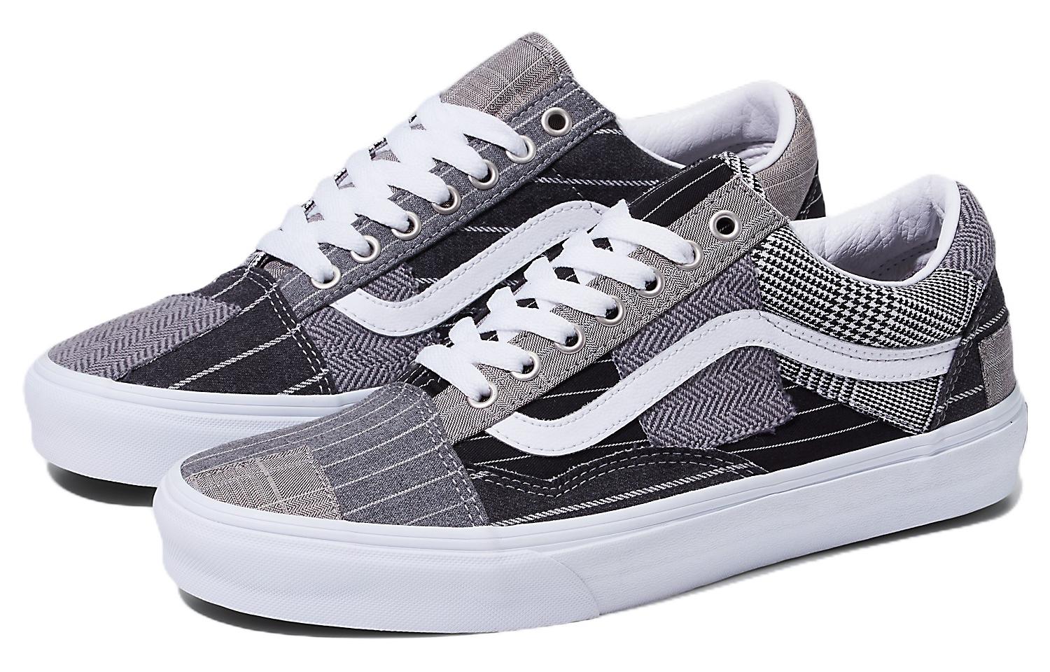 Lookbook Vans Old Skool Patchwork 'Conference Call Suiting Grey' VN0A7Q4PHMU