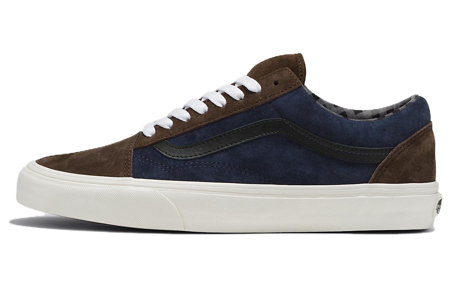 Vans Old Skool Pig Suede Shoe 'Blue Brown' VN0007NTBF1