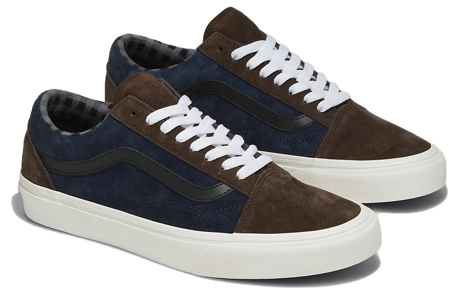 Order Vans Old Skool 猪皮麂皮鞋 '蓝棕色' VN0007NTBF1