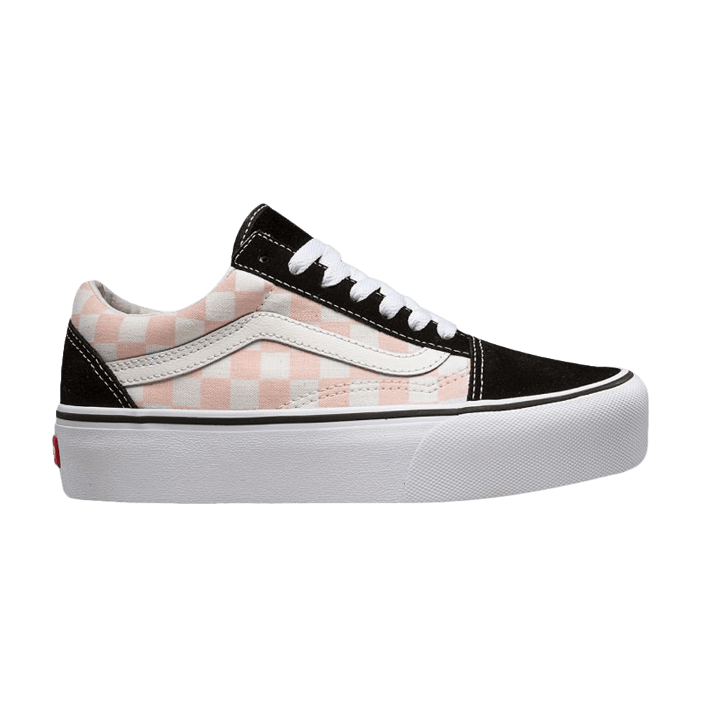 Vans Old Skool Platform 'Checkerboard - Black Pink Dogwood' VN0A3B3UQ0J