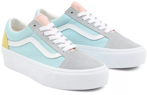 Vans Colour Block Old Skool Platform 'Blue Gray Pink' VN0A5KRG8OJ Lookbook Vans Colour Block Old Skool Platform 'Blue Gray Pink' VN0A5KRG8OJ