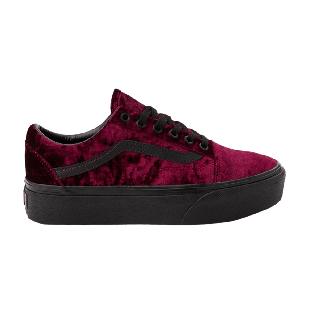 Vans Old Skool Platform 'Crushed Velvet - Burnt Russet' VN0A3B3UBCA