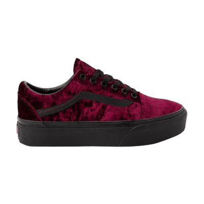 Vans Old Skool Platform 'Crushed Velvet - Burnt Russet'