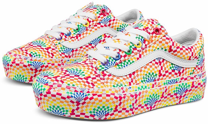 Vans Old Skool 厚底鞋 'Pride' 彩虹系列 VN0A3B3U3WJ Order Vans Old Skool 厚底鞋 'Pride' 彩虹系列 VN0A3B3U3WJ