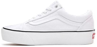 Vans Old Skool Platform 'Tonal Checkerboard - White' VN0A3B3U42B Vans Old Skool Platform 'Tonal Checkerboard - White' VN0A3B3U42B
