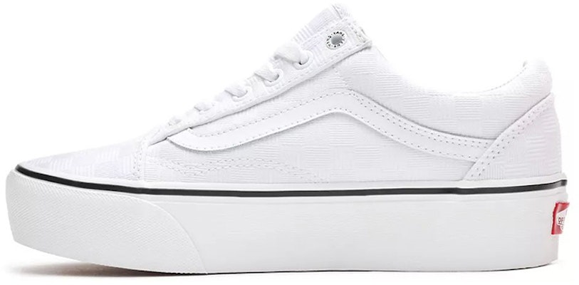 Vans Old Skool Platform 'Tonal Checkerboard - Putih' VN0A3B3U42B Buy Vans Old Skool Platform 'Tonal Checkerboard - Putih' VN0A3B3U42B