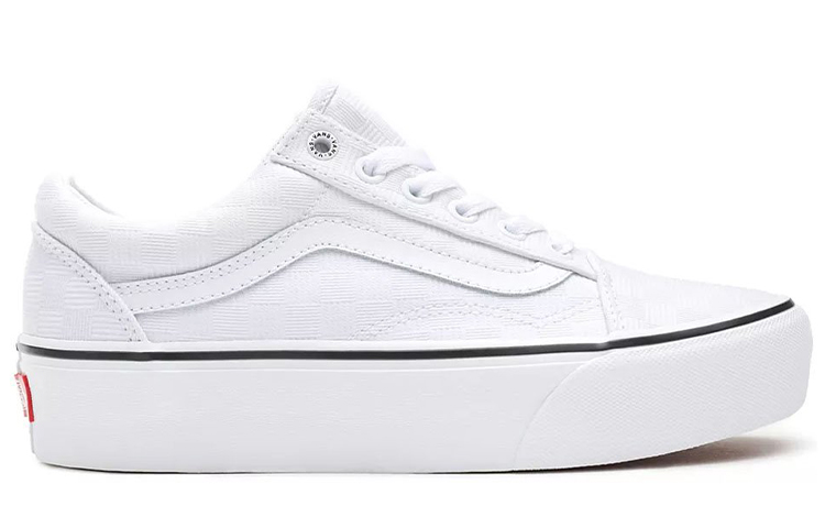 Order 반스 올드스쿨 플랫폼 '화이트 체커보드' VN0A3B3U42B