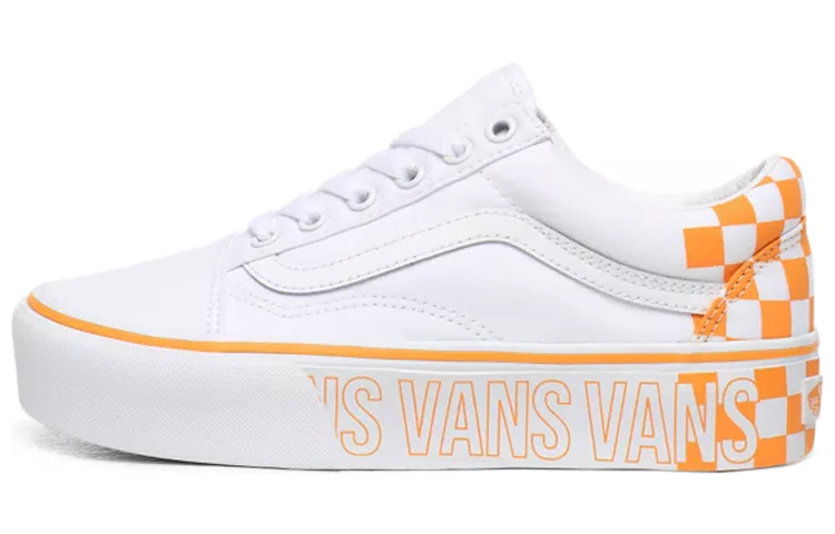 Vans Old Skool Platform 'White Orange' VN0A3B3UAHP