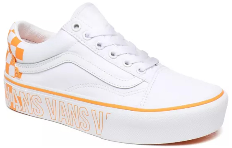 Lookbook Vans Old Skool Platform 'White Orange' VN0A3B3UAHP