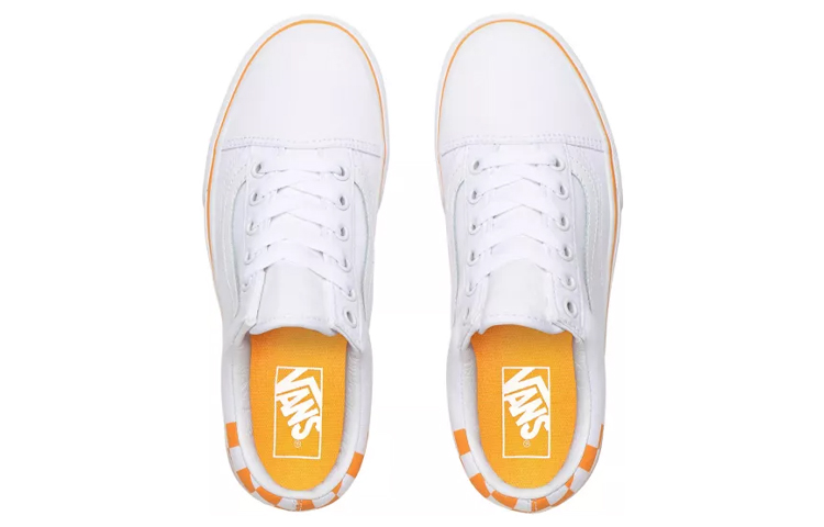 Shop Vans Old Skool Platform 'White Orange' VN0A3B3UAHP